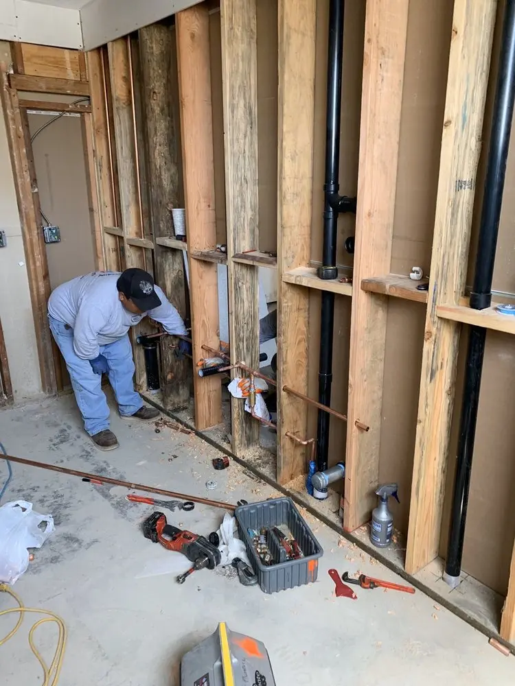 Commercial rough-in plumbing for Water Heater Replacement in Keene Mill Manor